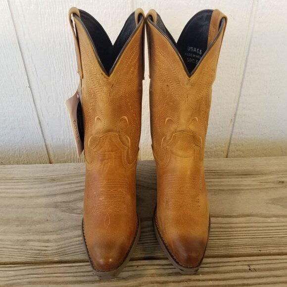 Sterling River Classic Womens Embroidered Leather Cowboy Boots 5.5 B SRC500 - Picture 11 of 13